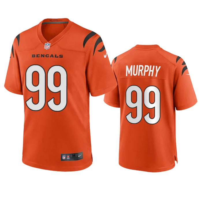 Cincinnati Bengals #99 Myles Murphy Orange Stitched Game Jersey