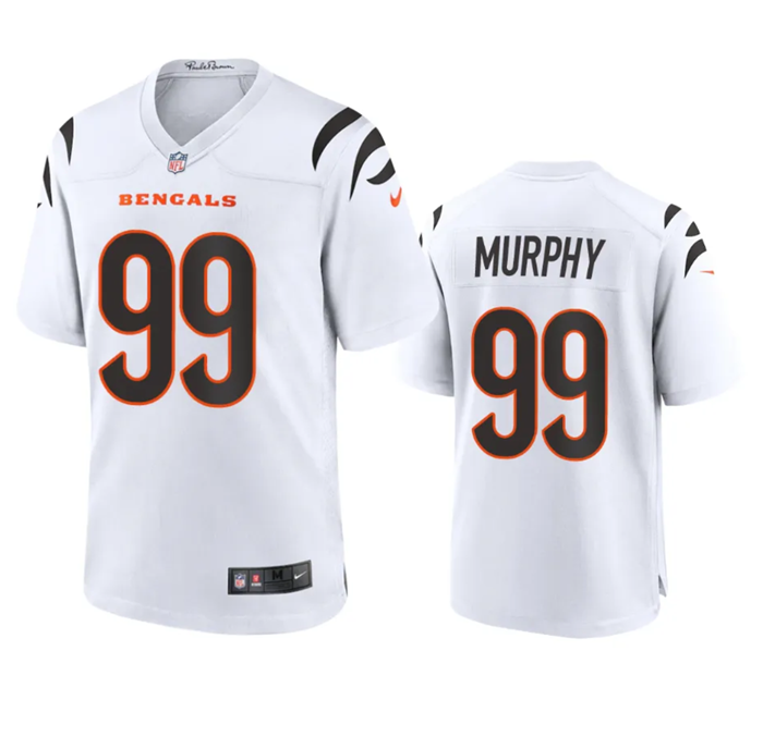 Cincinnati Bengals #99 Myles Murphy White Stitched Game Jersey