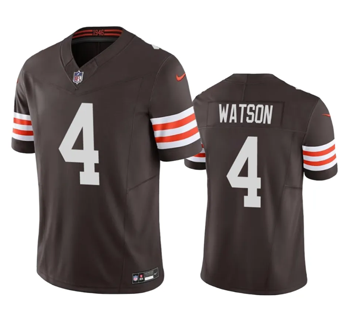 Cleveland Browns #4 Deshaun Watson Brown 2023 F.U.S.E. Vapor Untouchable Limited Stitched Jersey