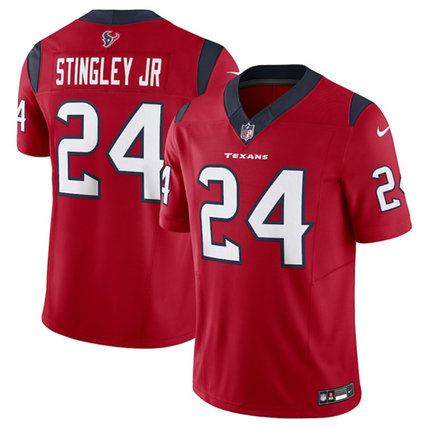 Houston Texans #24 Derek Stingley Jr. Red 2023 F.U.S.E Vapor Untouchable Stitched Jersey