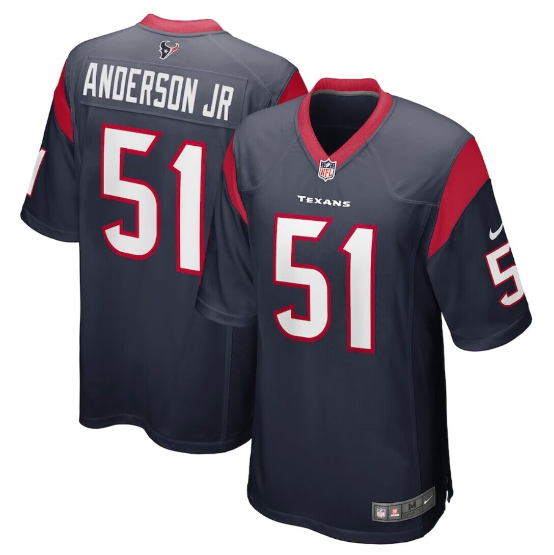 Houston Texans #51 Will Anderson Jr. Navy Stitched Game Jersey