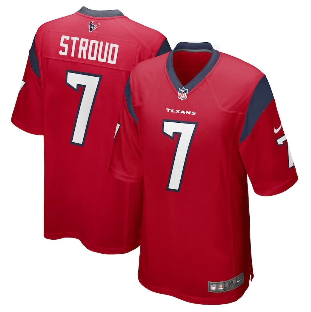 Houston Texans #7 C.J. Stroud Red Stitched Game Jersey