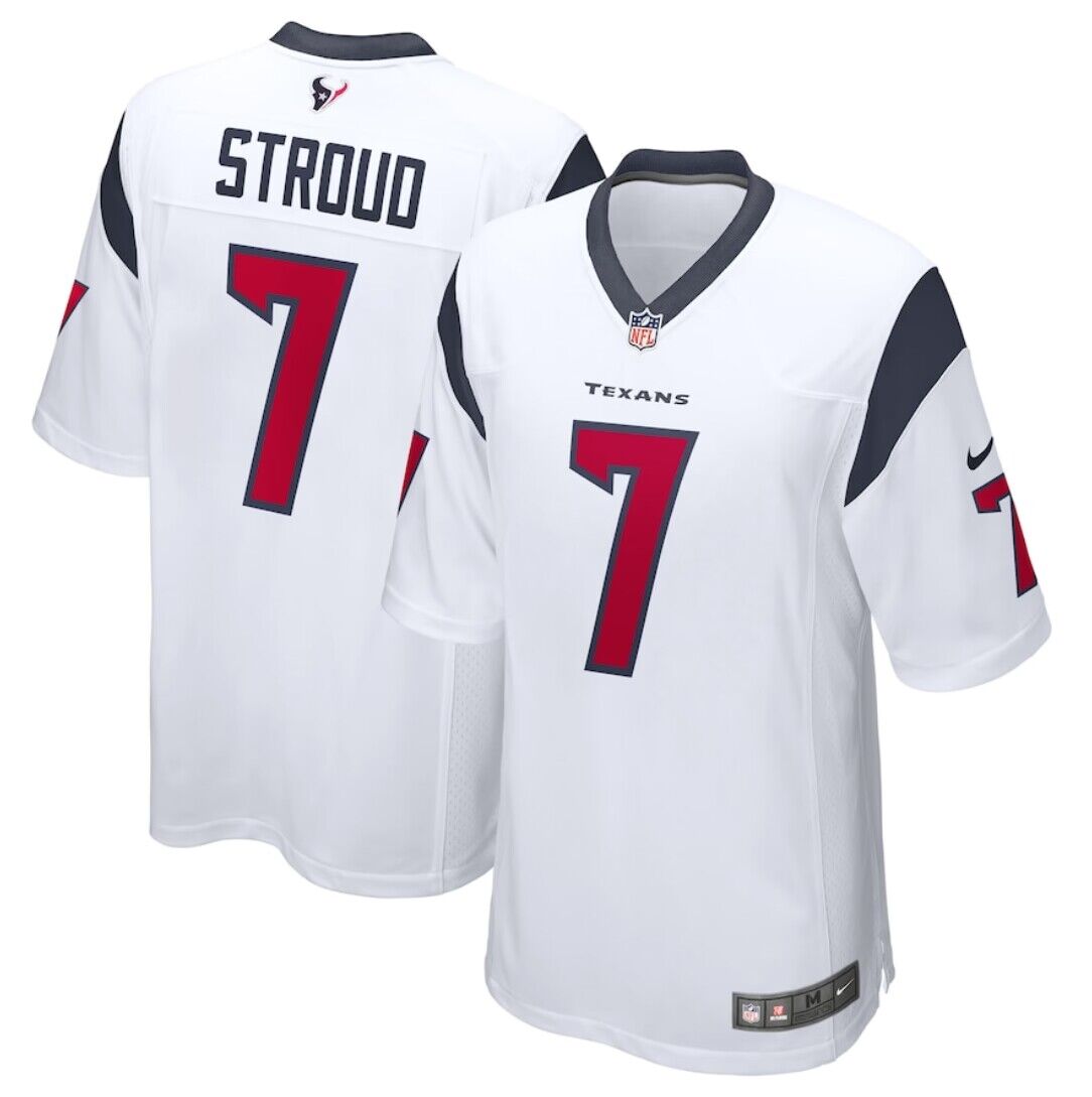 Houston Texans #7 C.J. Stroud White 2023 Draft Stitched Game Jersey