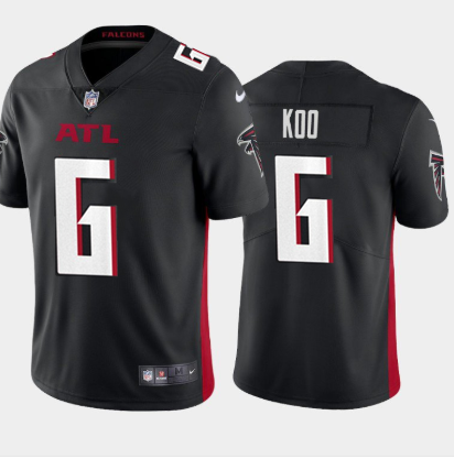 Atlanta Falcons #6 Younghoe Koo New Black Vapor Untouchable Limited Stitched Jersey