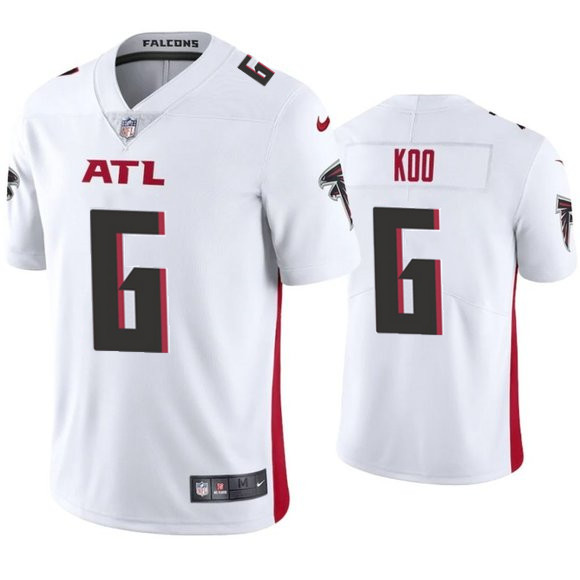 Atlanta Falcons #6 Younghoe Koo New White Vapor Untouchable Limited Stitched Jersey
