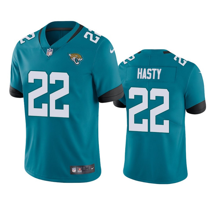 Jacksonville Jaguars #22 JaMycal Hasty Teal Vapor Untouchable Limited Stitched Jersey