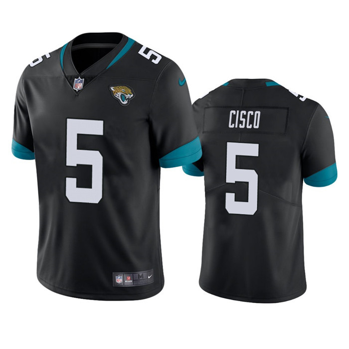 Jacksonville Jaguars #5 Andre Cisco Black Vapor Untouchable Limited Stitched Jersey