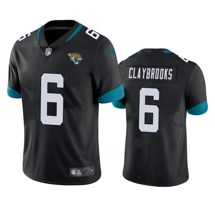 Jacksonville Jaguars #6 Chris Claybrooks Black Vapor Untouchable Limited Stitched Jersey