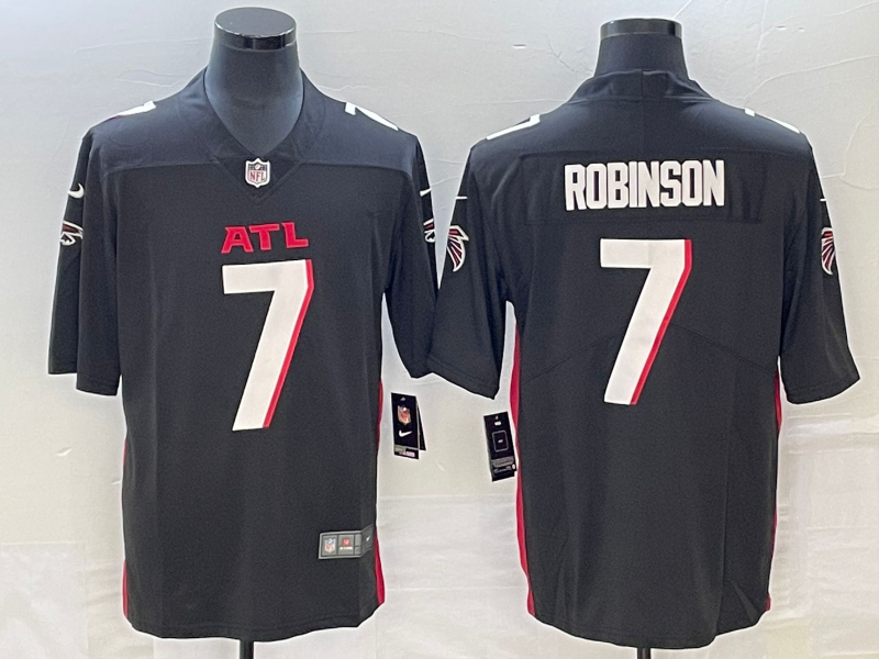 Atlanta Falcons #7 Bijan Robinson Black 2023 Draft Vapor Untouchable Limited Stitched Jersey