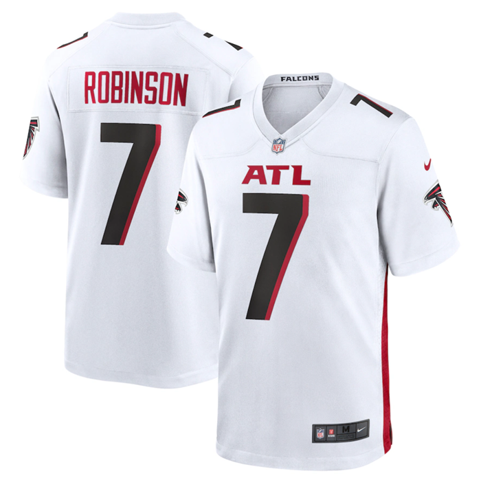 Atlanta Falcons #7 Bijan Robinson White Stitched Game Jersey