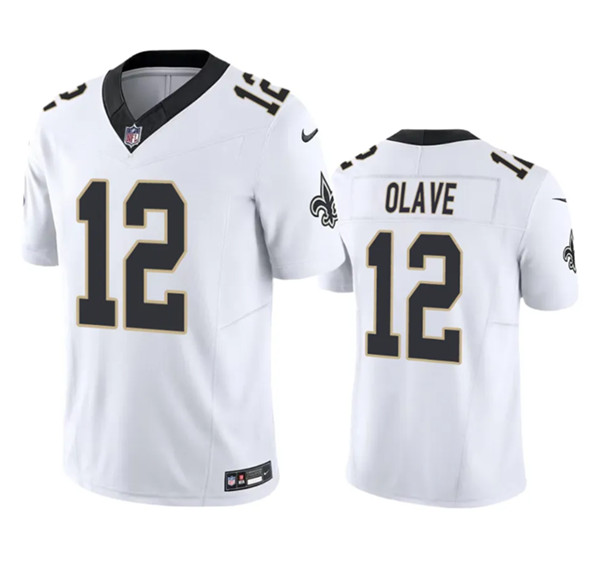 New Orleans Saints #12 Chris Olave White 2023 F.U.S.E. Vapor Untouchable Limited Stitched Jersey