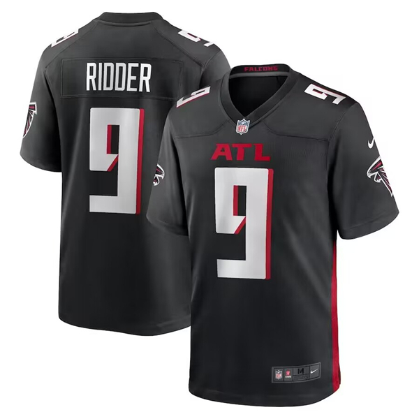 Atlanta Falcons #9 Desmond Ridder Black Stitched Game Jersey