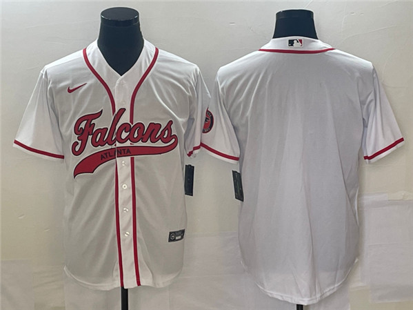 Atlanta Falcons Blank White With Patch Cool Base Stitched Jersey