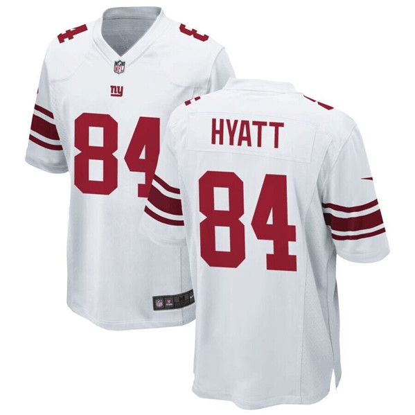New York Giants #84 Jalin Hyatt White Stitched Game Jersey