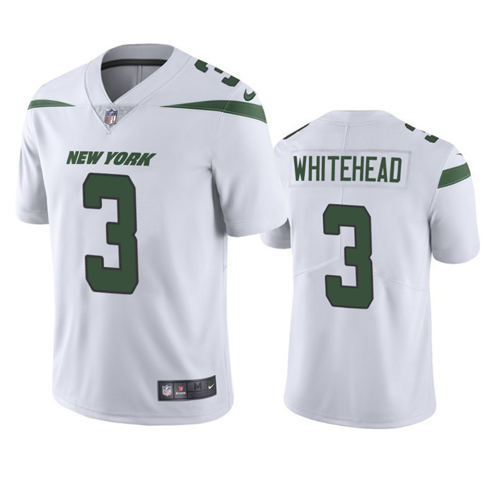 New York Jets #3 Jordan Whitehead White Vapor Untouchable Limited Stitched Jersey
