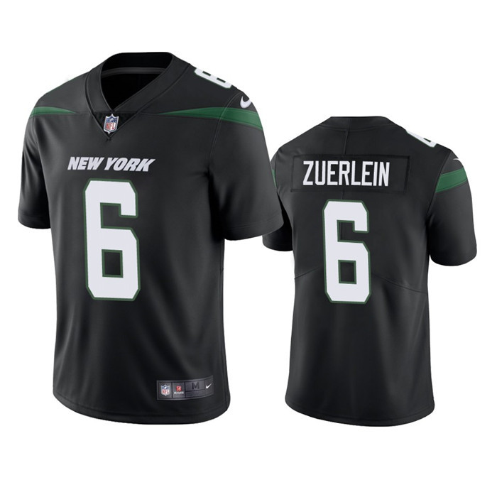 New York Jets #6 Greg Zuerlein Black Vapor Untouchable Limited Stitched Jersey
