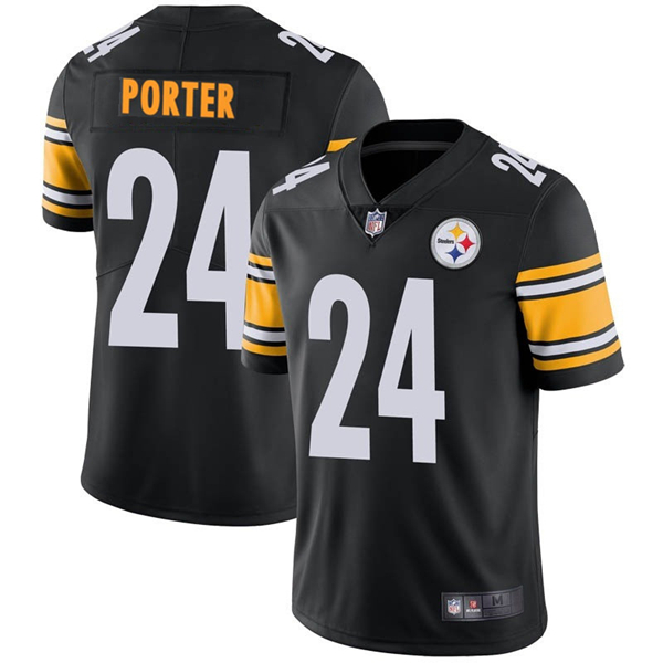 Pittsburgh Steelers #24 Joey Porter Jr. Black 2023 Draft Vapor Untouchable Limited Stitched Jersey