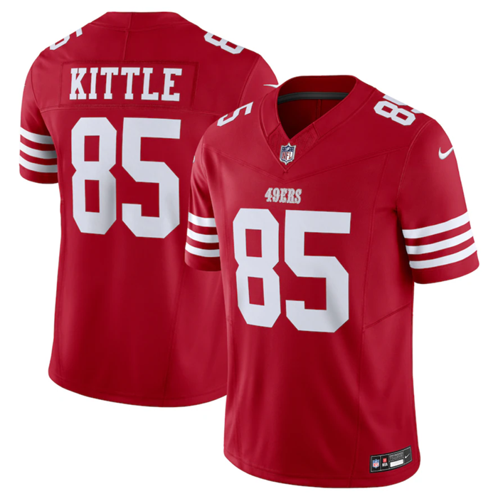 San Francisco 49ers #85 George Kittle Red 2023 F.U.S.E. Vapor Untouchable Limited Stitched Jersey