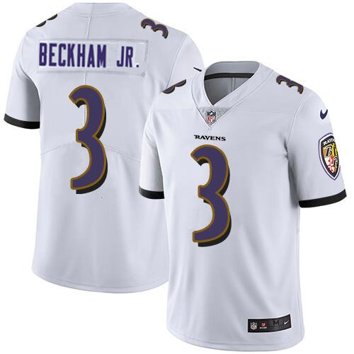 Baltimore Ravens #3 Odell Beckham Jr. White Vapor Untouchable Jersey