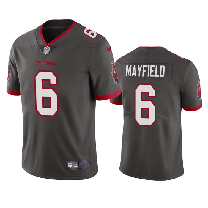 Tampa Bay Buccaneers #6 Baker Mayfield Gray Vapor Untouchable Limited Stitched Jersey