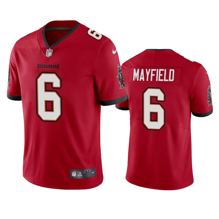 Tampa Bay Buccaneers #6 Baker Mayfield Red Vapor Untouchable Limited Stitched Jersey