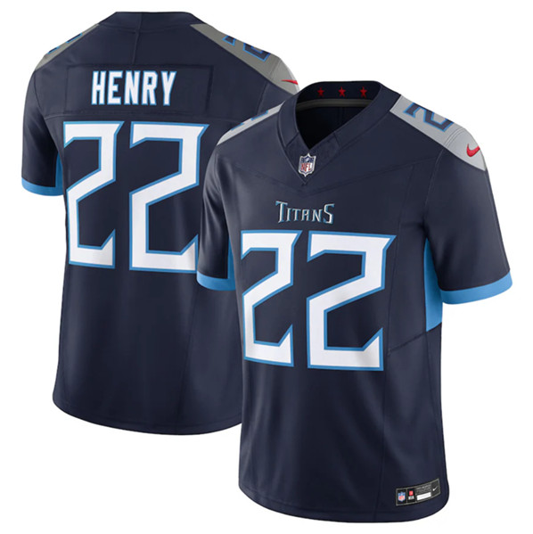 Tennessee Titans #22 Derrick Henry Navy 2023 F.U.S.E Vapor Untouchable Stitched Jersey
