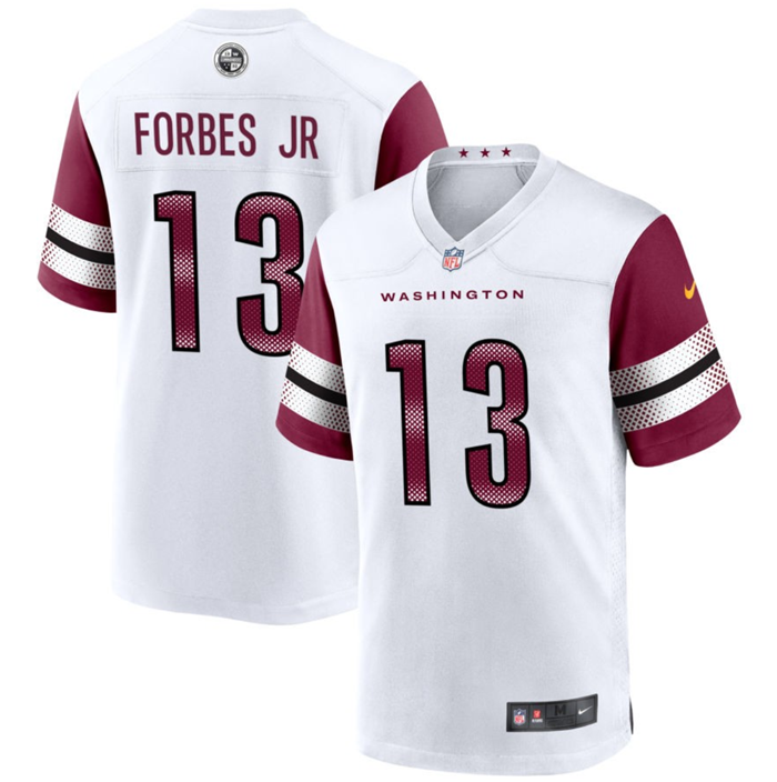 Washington Commanders #13 Emmanuel Forbes 2022 White Stitched Game Jersey