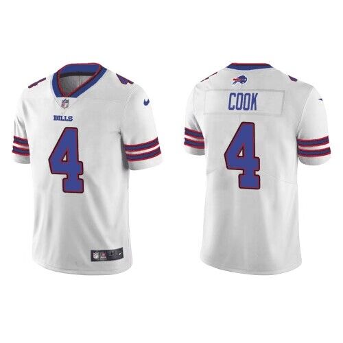 Buffalo Bills #4 James Cook White Vapor Untouchable Limited Stitched Jersey