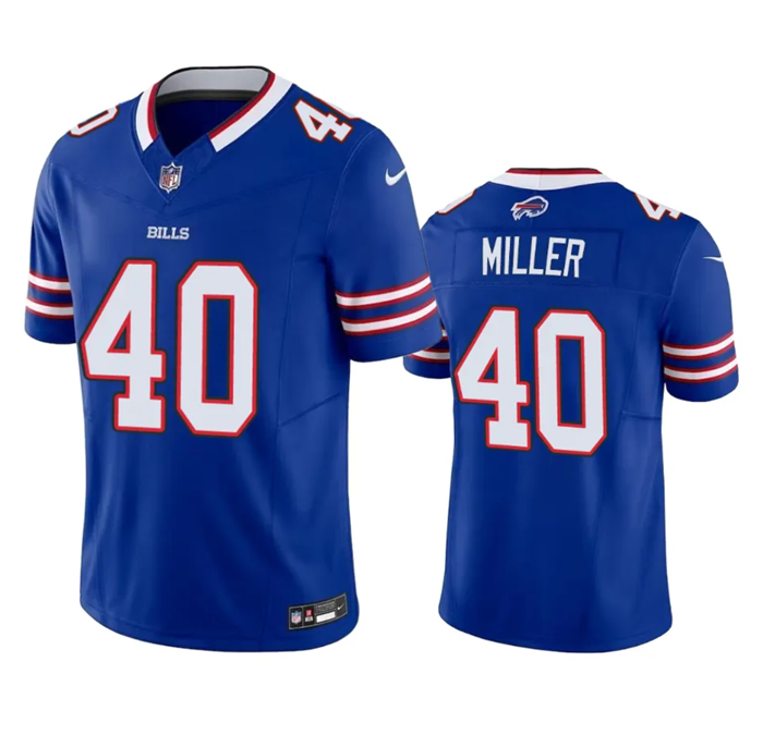 Buffalo Bills #40 Von Miller Blue 2023 F.U.S.E. Vapor Untouchable Limited Stitched Jersey