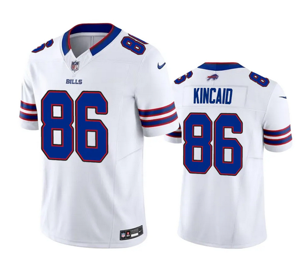 Buffalo Bills #86 Dalton Kincaid White 2023 Draft Vapor Untouchable Stitched Jersey
