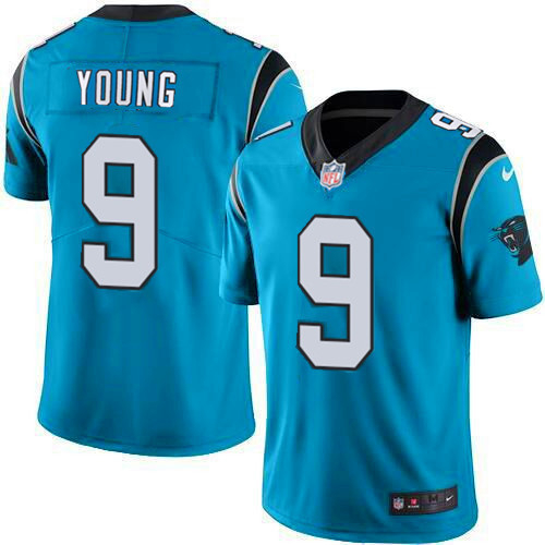 Carolina Panthers #9 Bryce Young Blue 2023 Draft Vapor Untouchable Stitched Jersey
