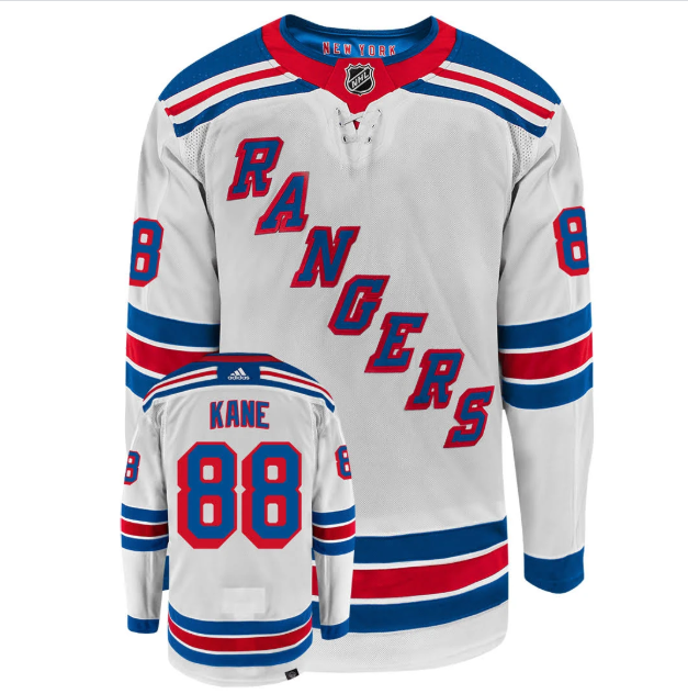 New York Rangers #88 Patrick Kane White Stitched Jersey