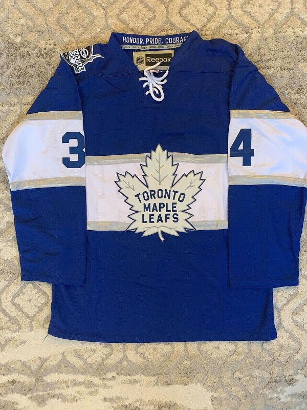 Toronto Maple Leafs #34 Auston Matthews Blue Stitched Jersey