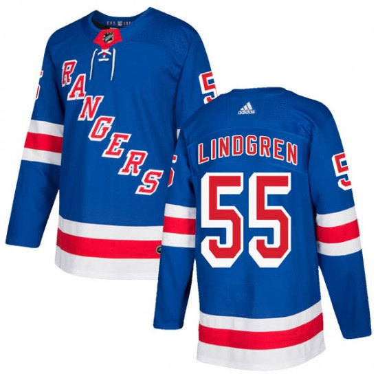 New York Rangers #55 Ryan Lindgren Royal Stitched Jersey
