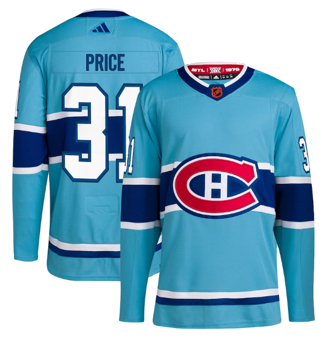 Montreal Canadiens #31 Carey Price 2022-23 Reverse Retro Stitched Jersey