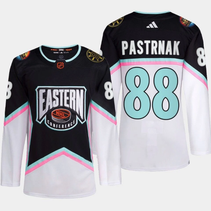 Boston Bruins #88 David Pastrnak Black White 2023 All-Star Stitched Jersey