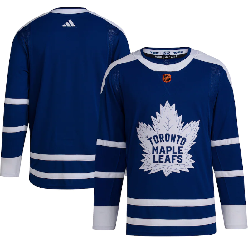 Toronto Maple Leafs Black Blank Blue 2022-23 Reverse Retro Stitched Jersey