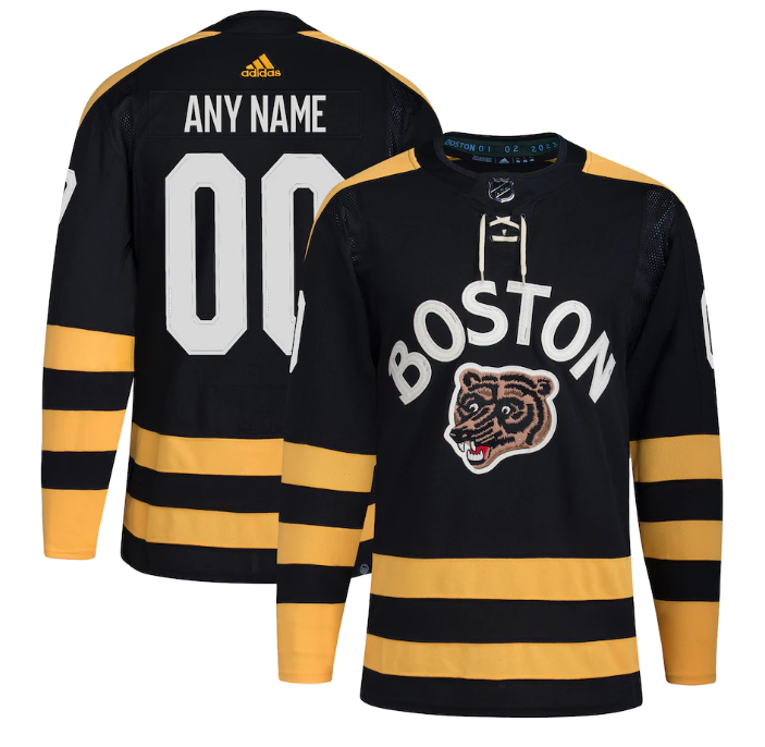 Boston Bruins Custom Black Winter Classic Primegreen Stitched Jersey