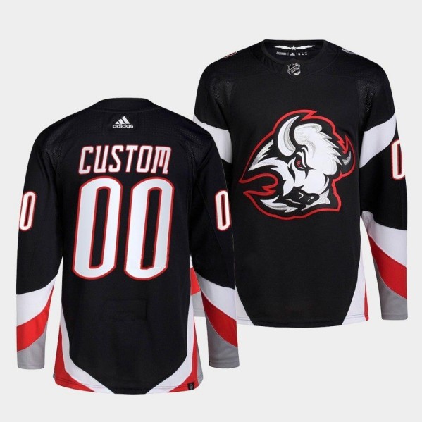 Buffalo Sabres Custom 2022-23 Black Stitched Jersey