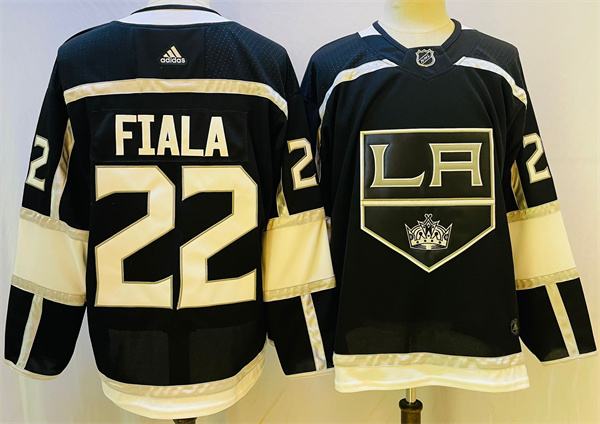 Los Angeles Kings #22 Kevin Fiala Black Stitched Jersey