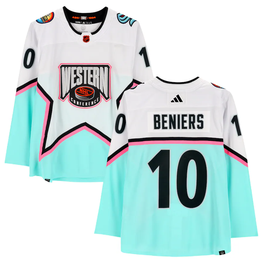Seattle Kraken #10 Matty Beniers 2023 White All-Star Game Stitched Jersey