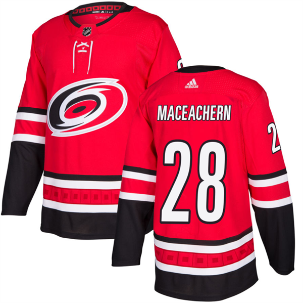 Carolina Hurricanes #28 Mackenzie MacEachern Red Stitched Jersey