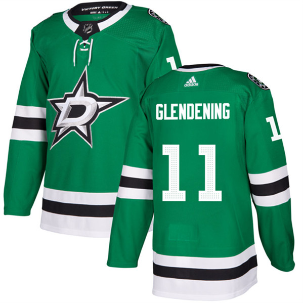 Dallas Stars #11 Luke Glendening Green Stitched Jersey