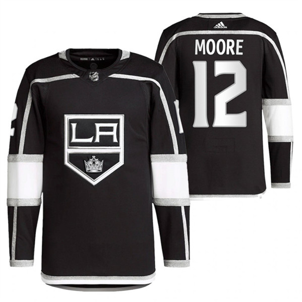 Los Angeles Kings #12 Trevor Moore Black Stitched Jersey