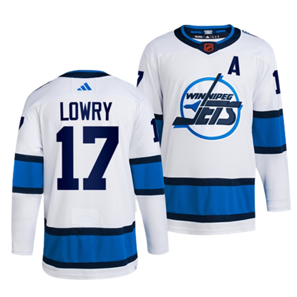 Winnipeg Jets #17 Adam Lowry White 2022-23 Reverse Retro Stitched Jersey