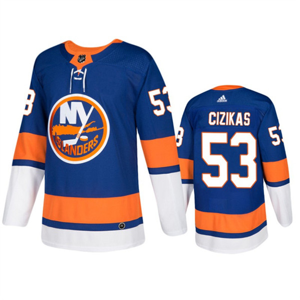 New York Islanders #53 Casey Cizikas Royal Stitched Jersey