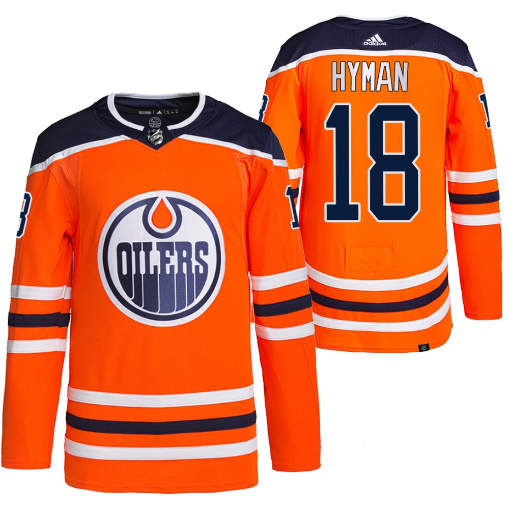 Edmonton Oilers #18 Zach Hyman Orange Stitched Jersey