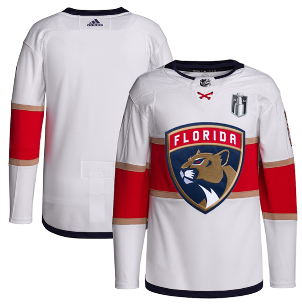 Florida Panthers Blank White 2023 Stanley Cup Final Stitched Jersey