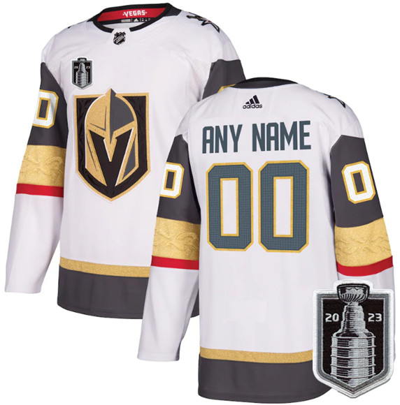 Vegas Golden Knights Custom White 2023 Stanley Cup Final Stitched Jersey