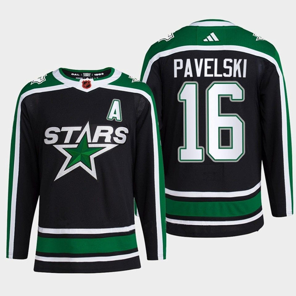 Dallas Stars #16 Joe Pavelski Black 2022-23 Reverse Retro Stitched Jersey